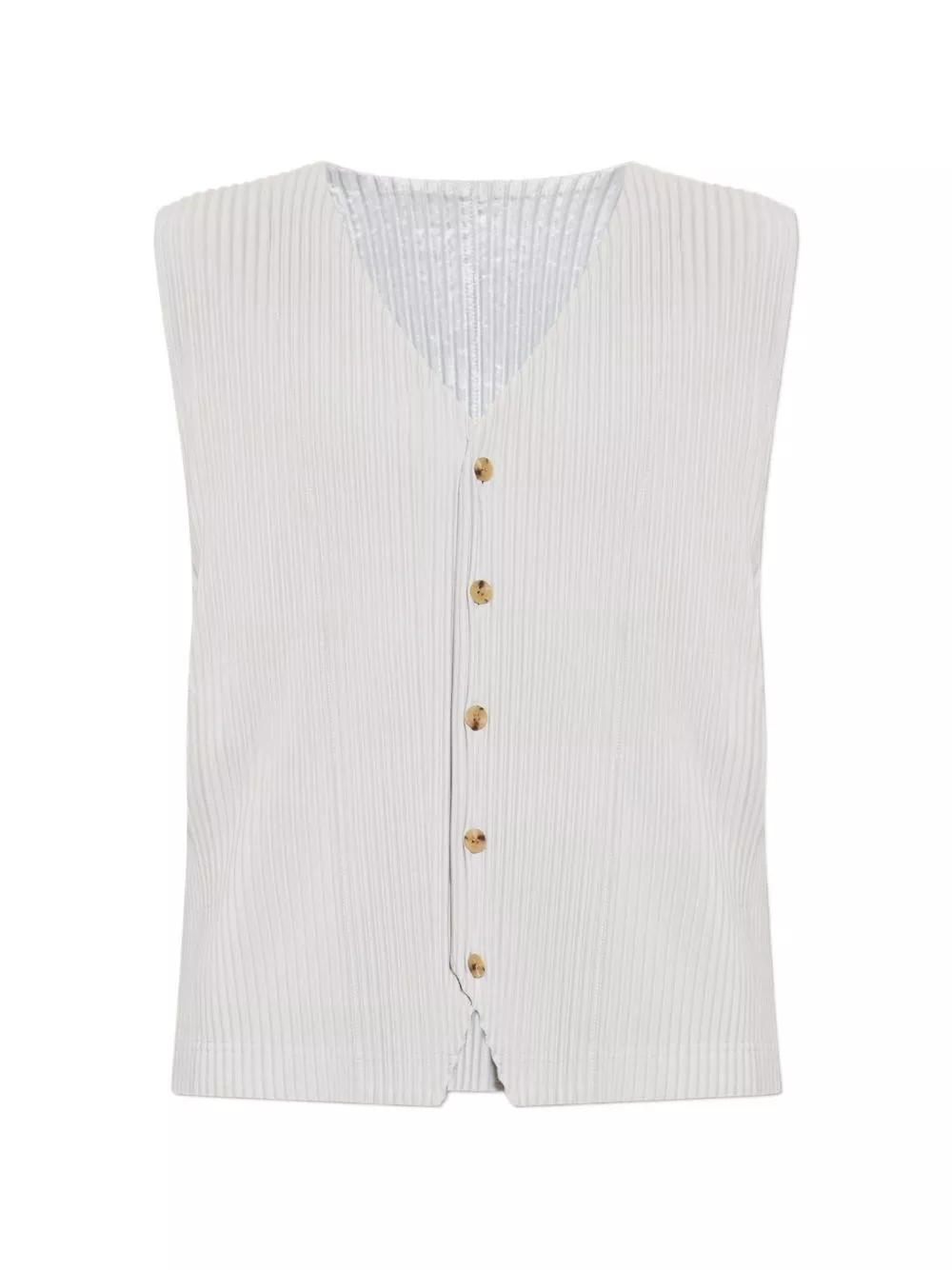 Homme plisse' issey miyake Gilet plissettato con scollo a V