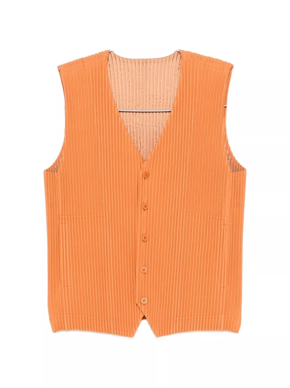 Homme plisse' issey miyake Gilet plissettato con scollo a V