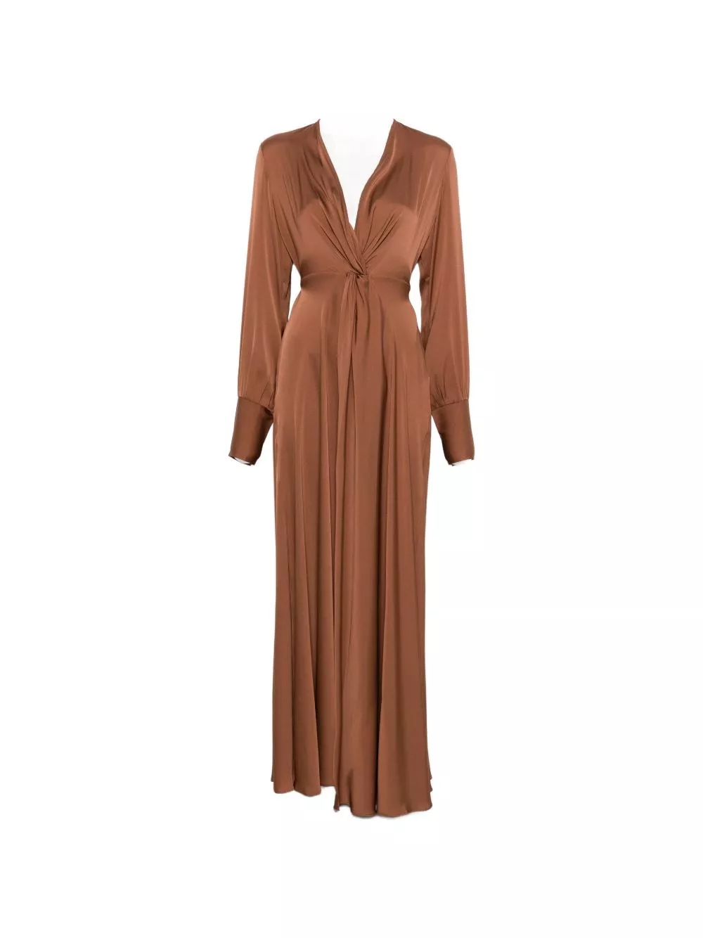 Silk95five Abito maxi in seta Palm Beach