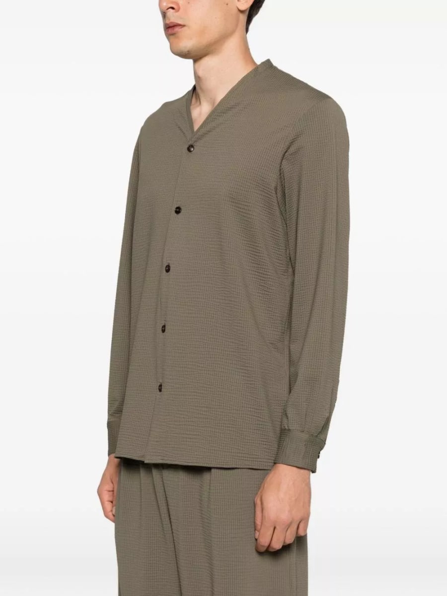 Emporio Armani camicia a V, view 3