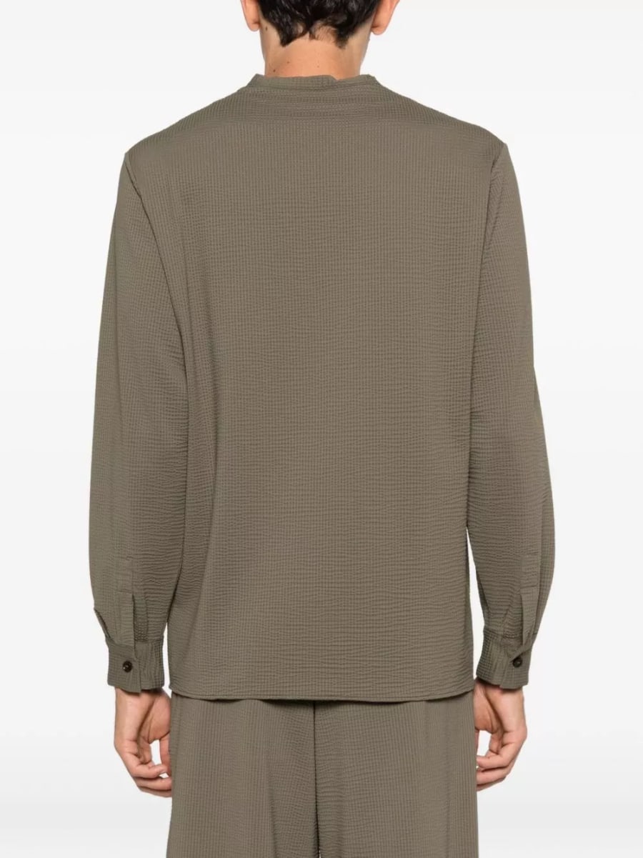 Emporio Armani camicia a V, view 4