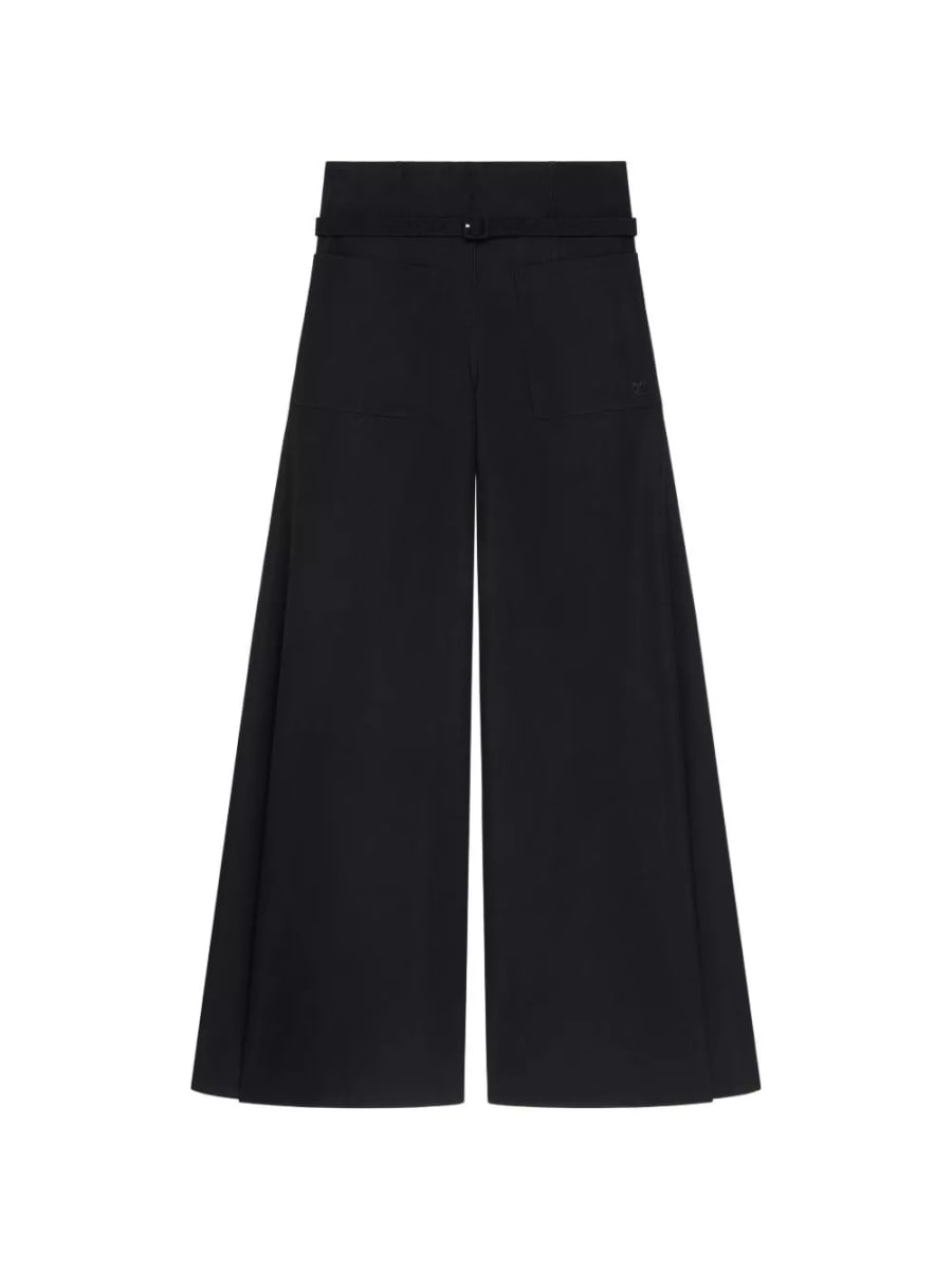 Courrèges Pantaloni in cotone