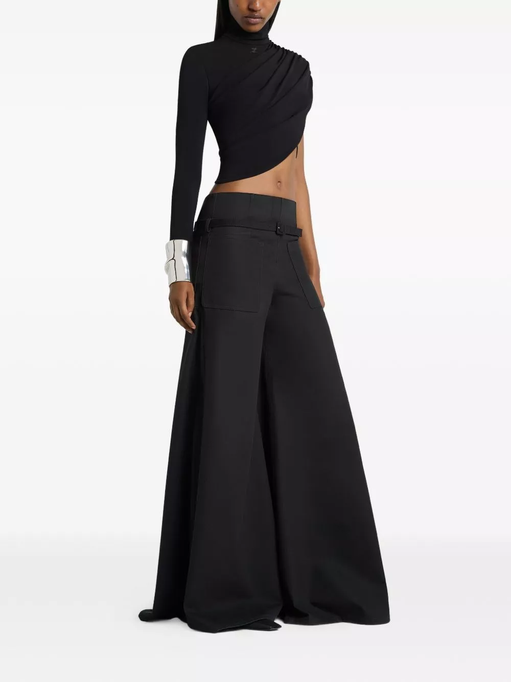 Courrèges Pantaloni in cotone, view 2