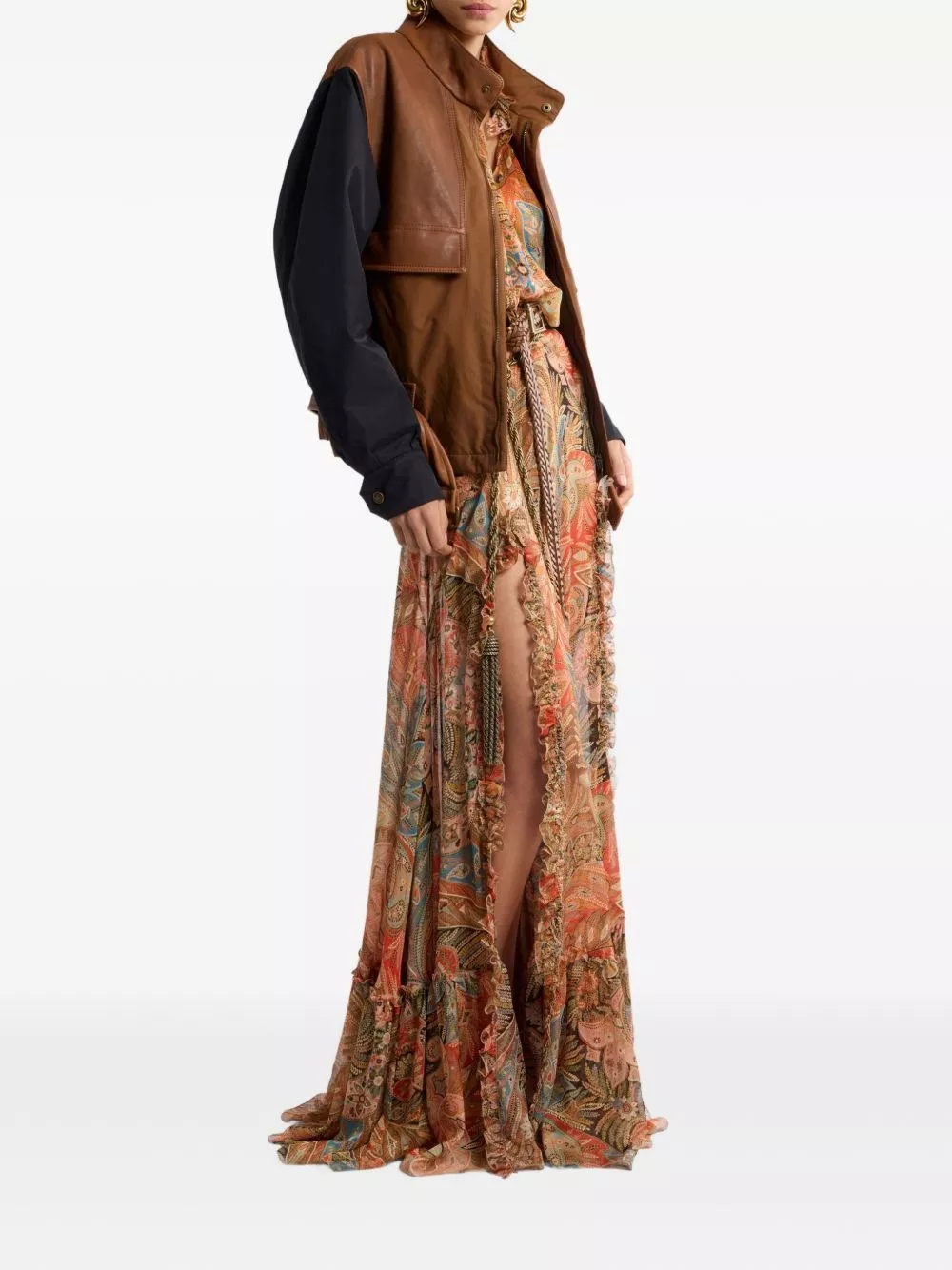 Etro Camicia in seta stampata, view 2