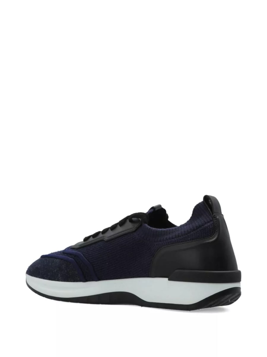 Brioni Sneakers in cotone e lino, view 4