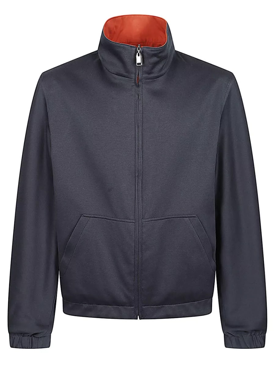 Brioni Giacca blouson in seta, view 3