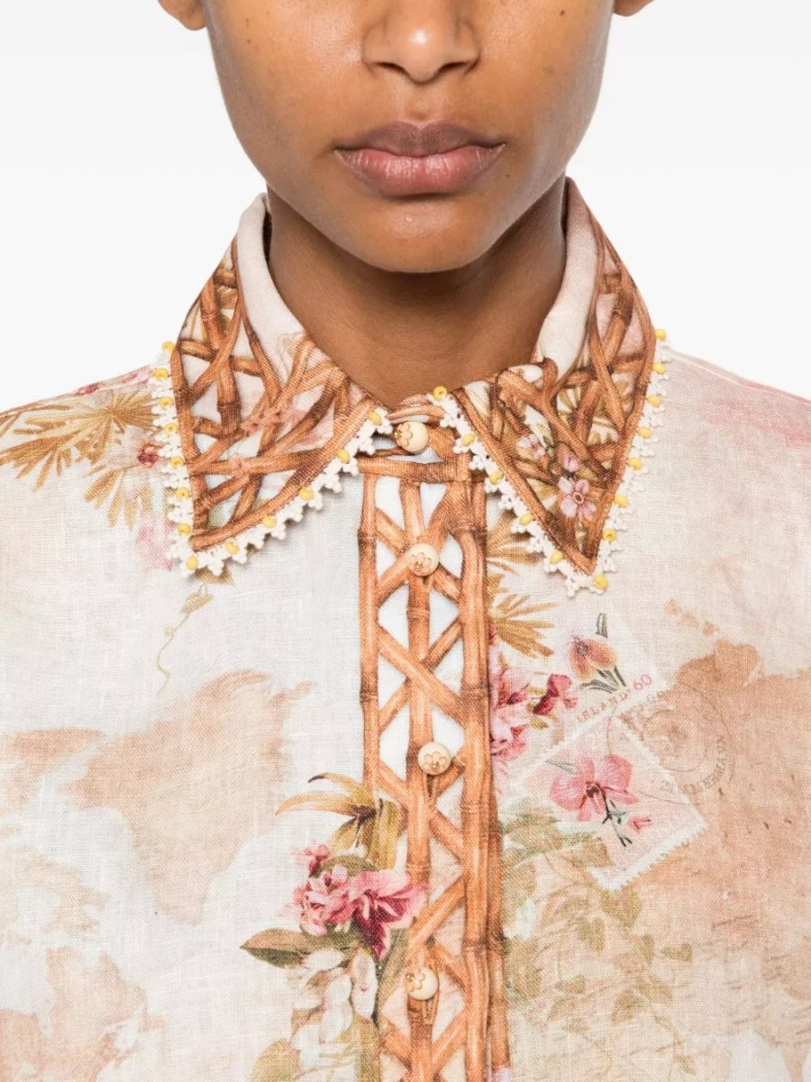 Zimmermann Camicia in lino Mahon, view 2