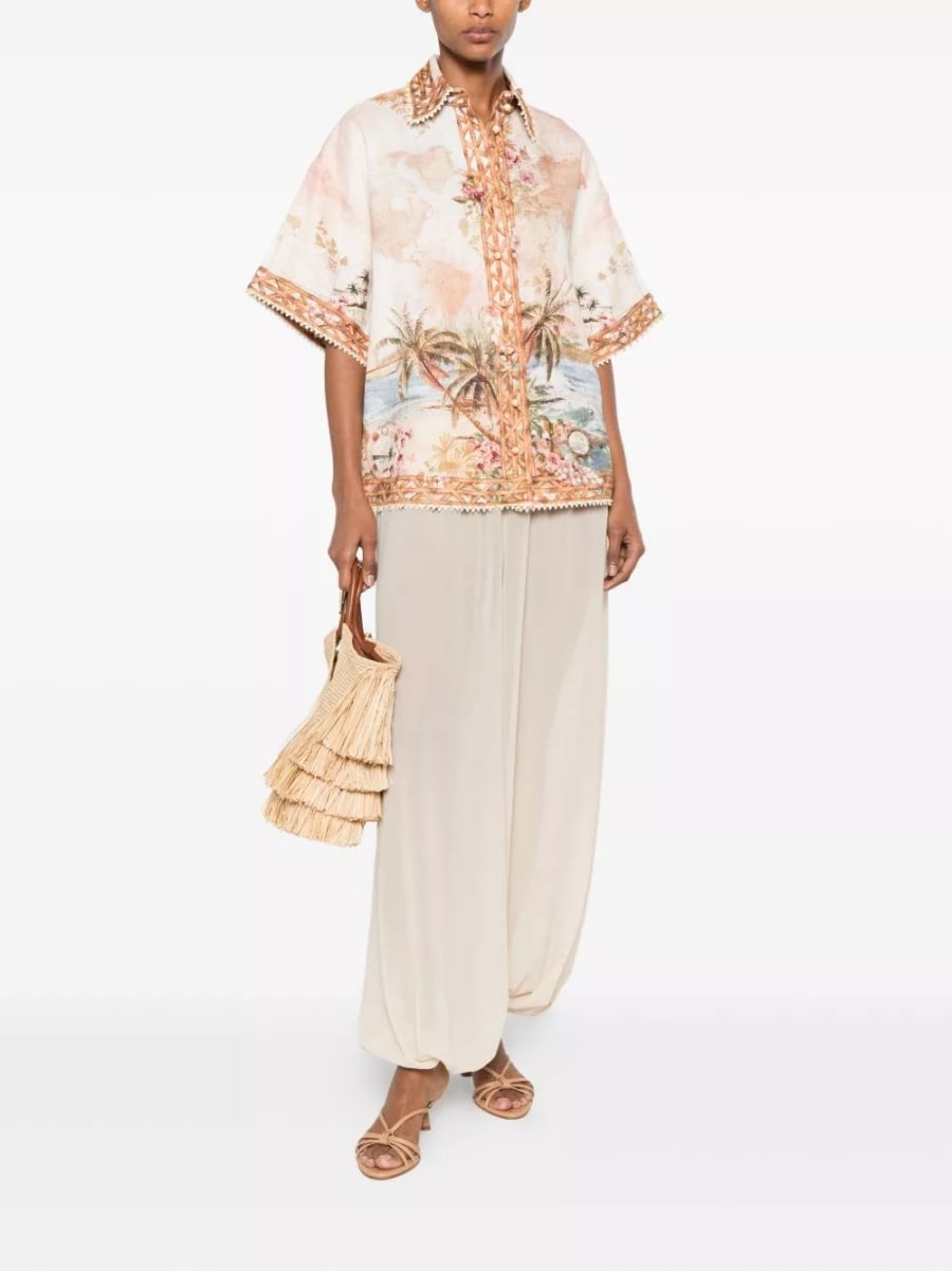 Zimmermann Camicia in lino Mahon, view 5