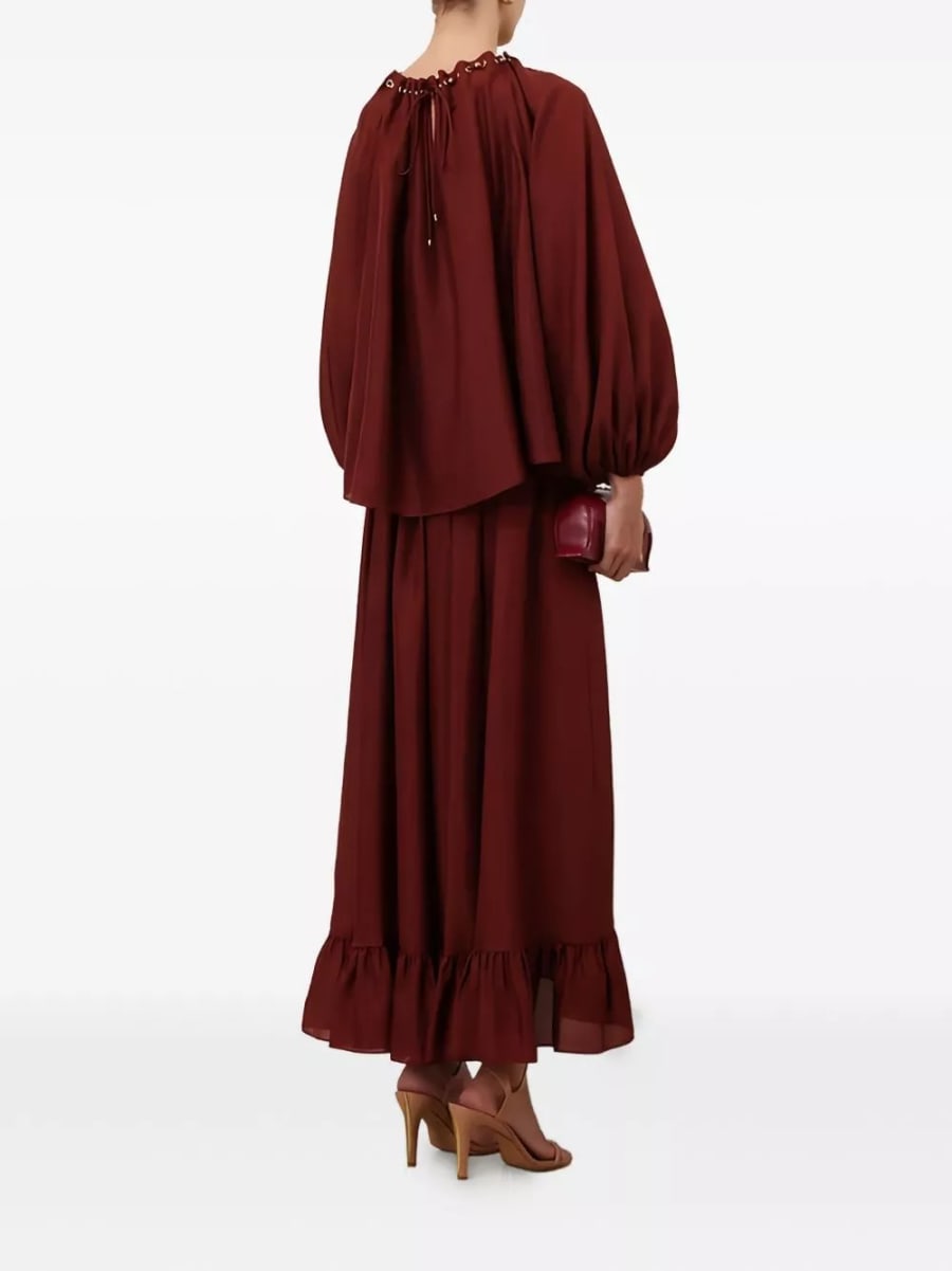 Zimmermann Blusa in seta Aster, view 6