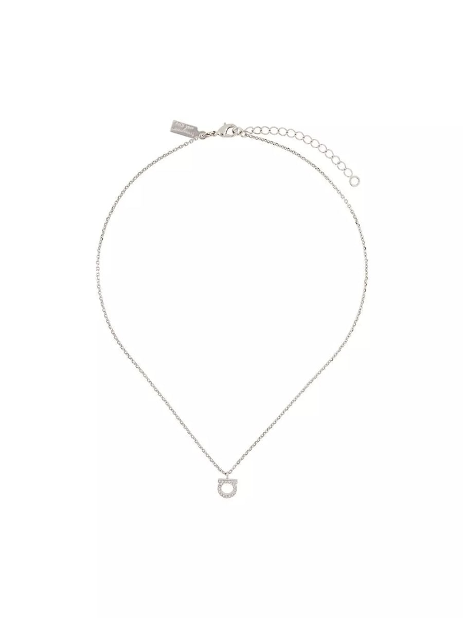 Ferragamo Collana Gancini Crystal