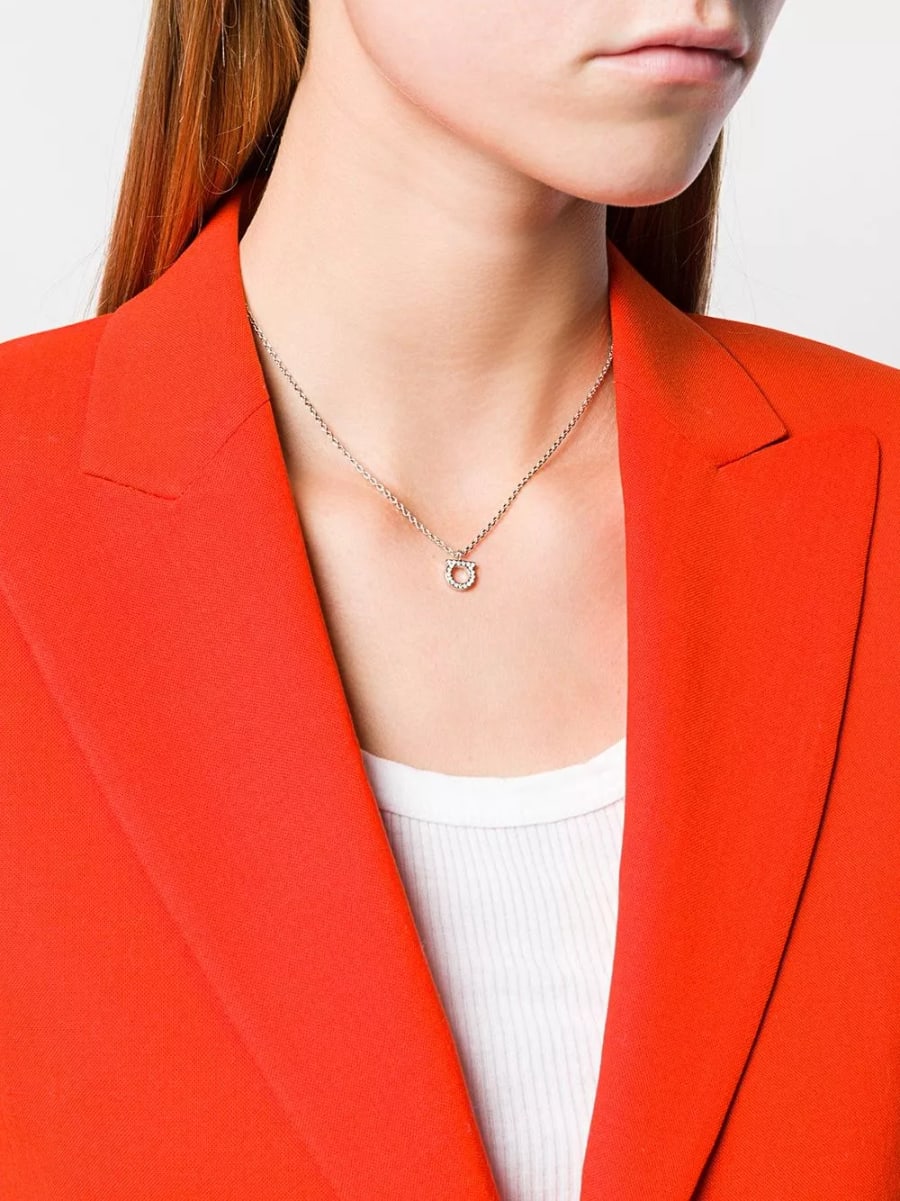 Ferragamo Collana Gancini Crystal, view 2
