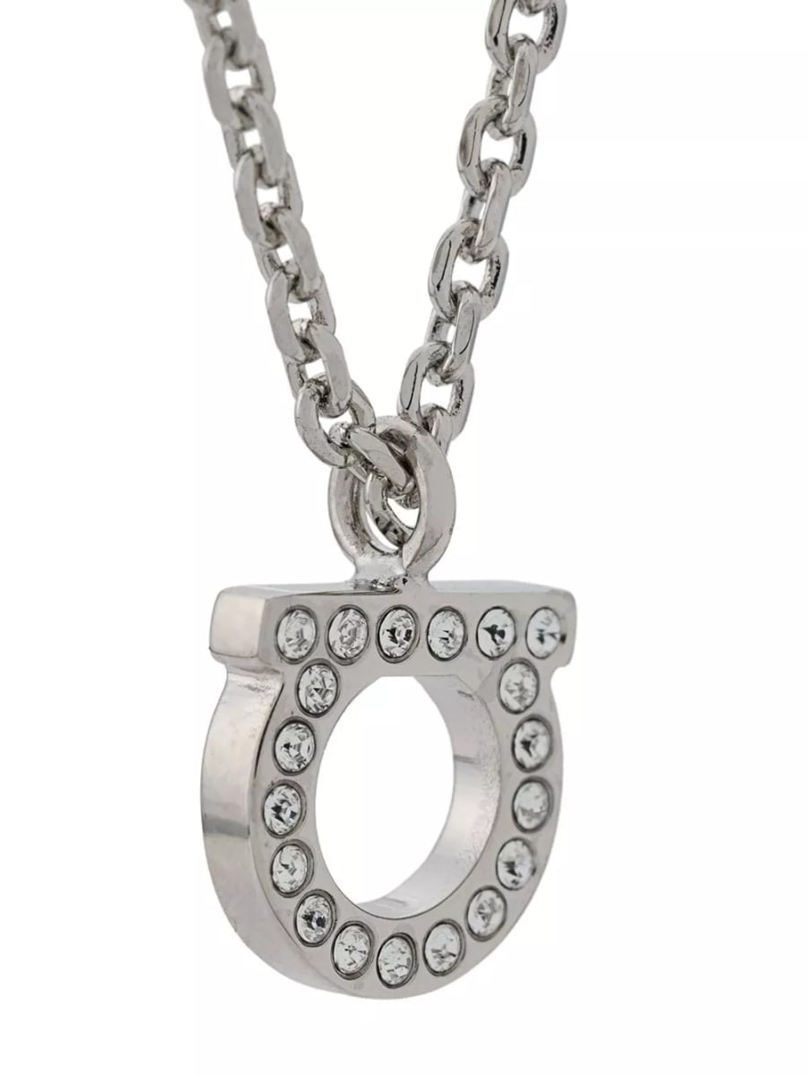 Ferragamo Collana Gancini Crystal, view 3