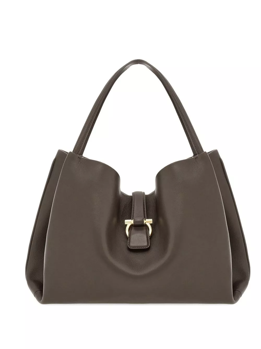 Ferragamo Borsa a spalla in pelle grande