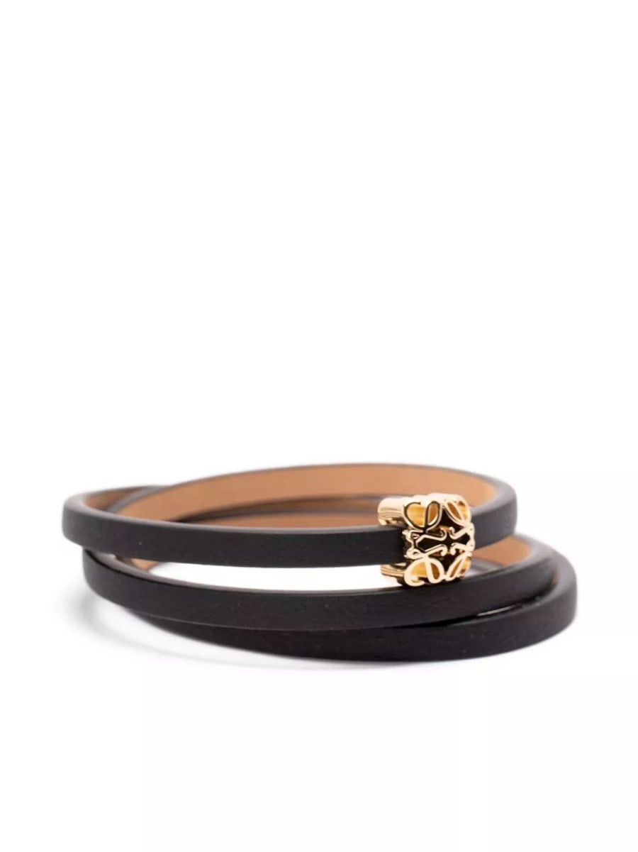 Loewe Bracciale in pelle Bombé Anagram, view 3