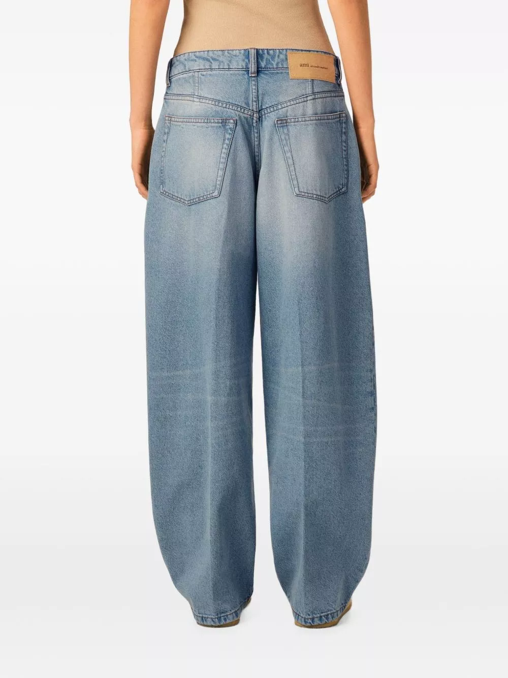 AMI Paris Jeans in denim baggy fit, view 2