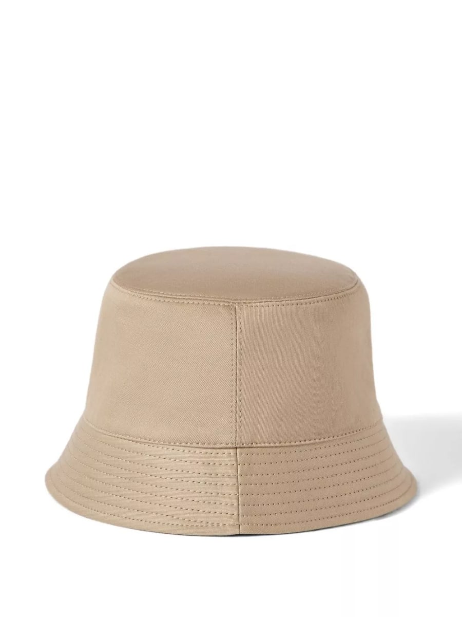 Brunello Cucinelli Cappello bucket in cotone e lino, view 2