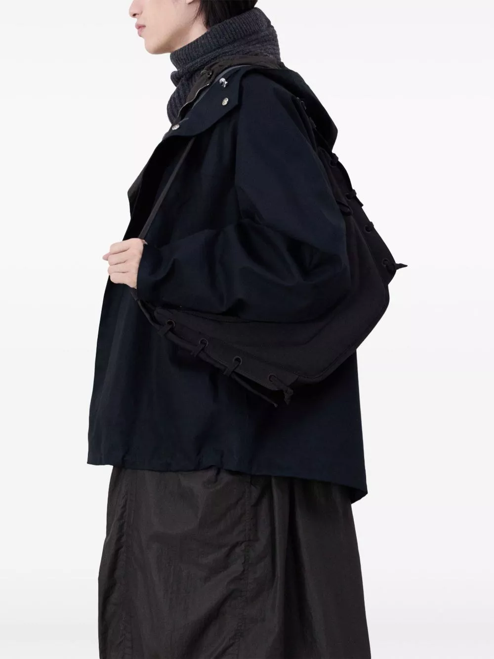 Lemaire Borsa a spalla in nylon small Soft Game, view 2