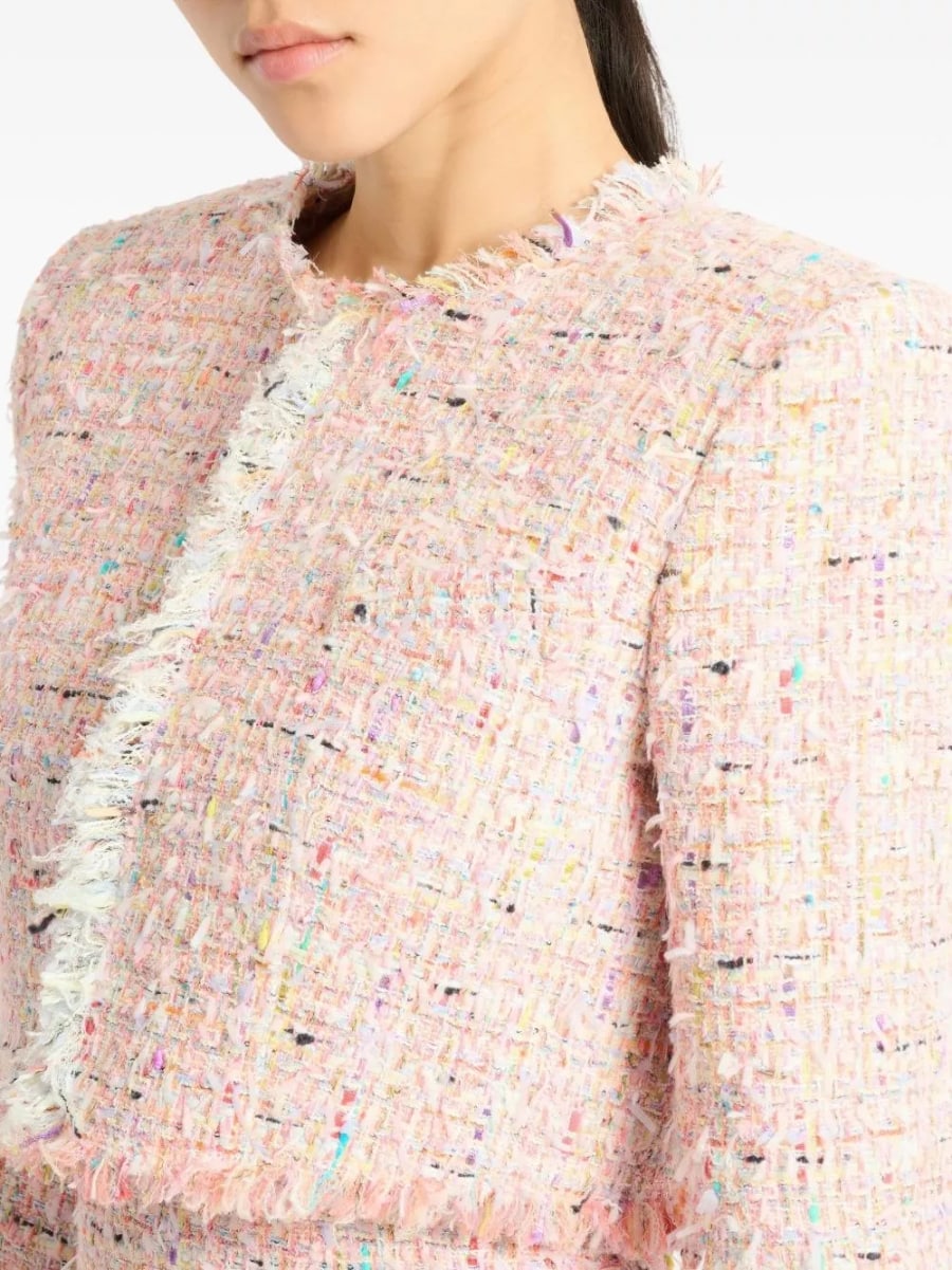 Balmain Giacca cropped in tweed, view 4
