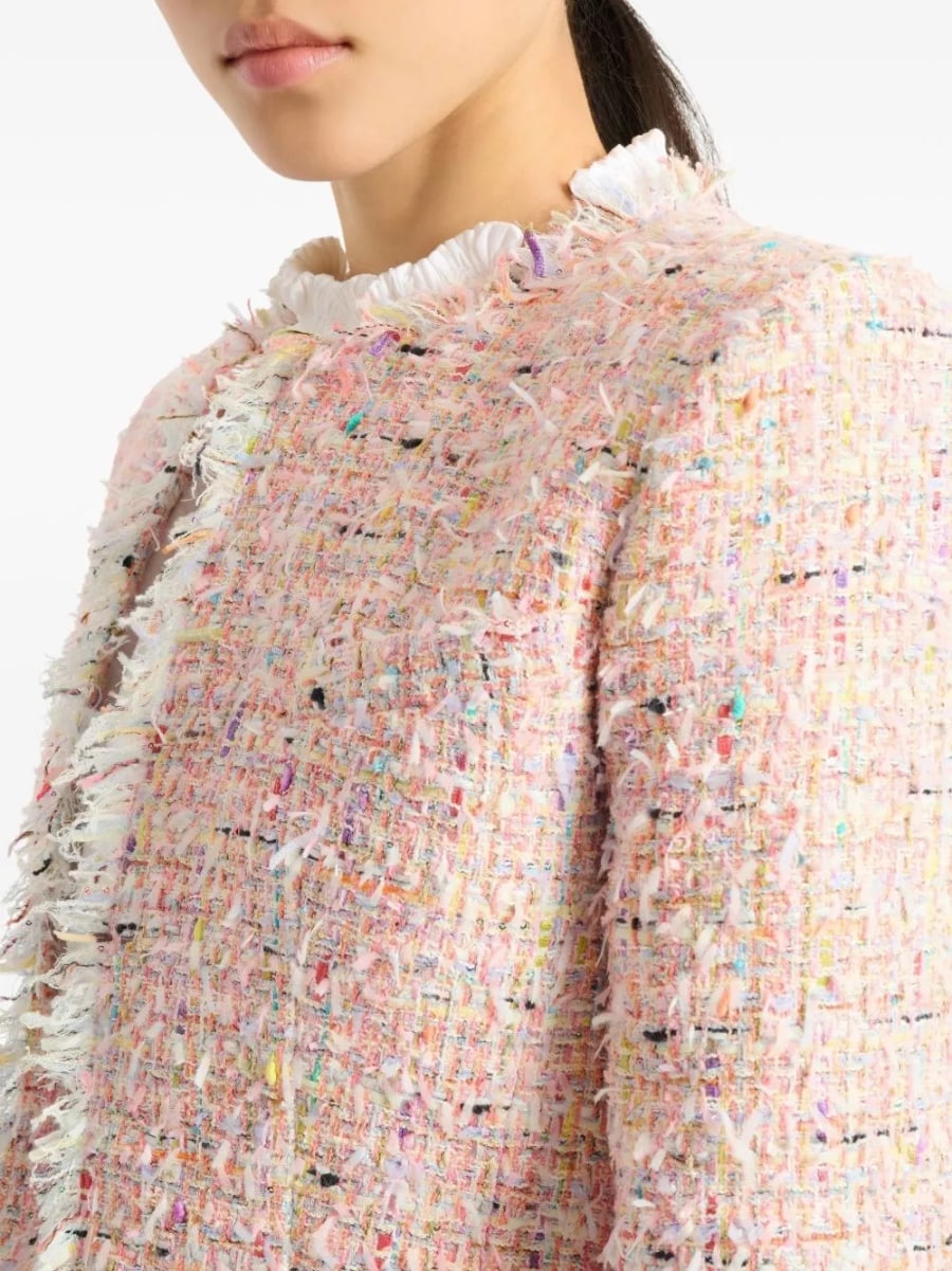 Balmain Giacca cropped in tweed, view 5