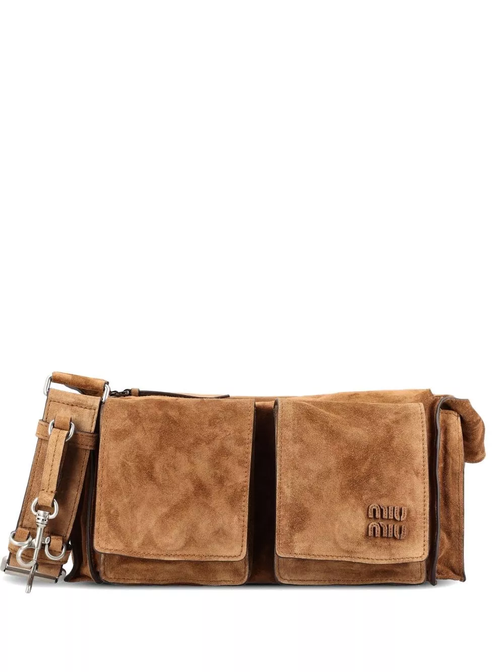 Miu Miu Borsa a tracolla in suede di pelle Utilitaire