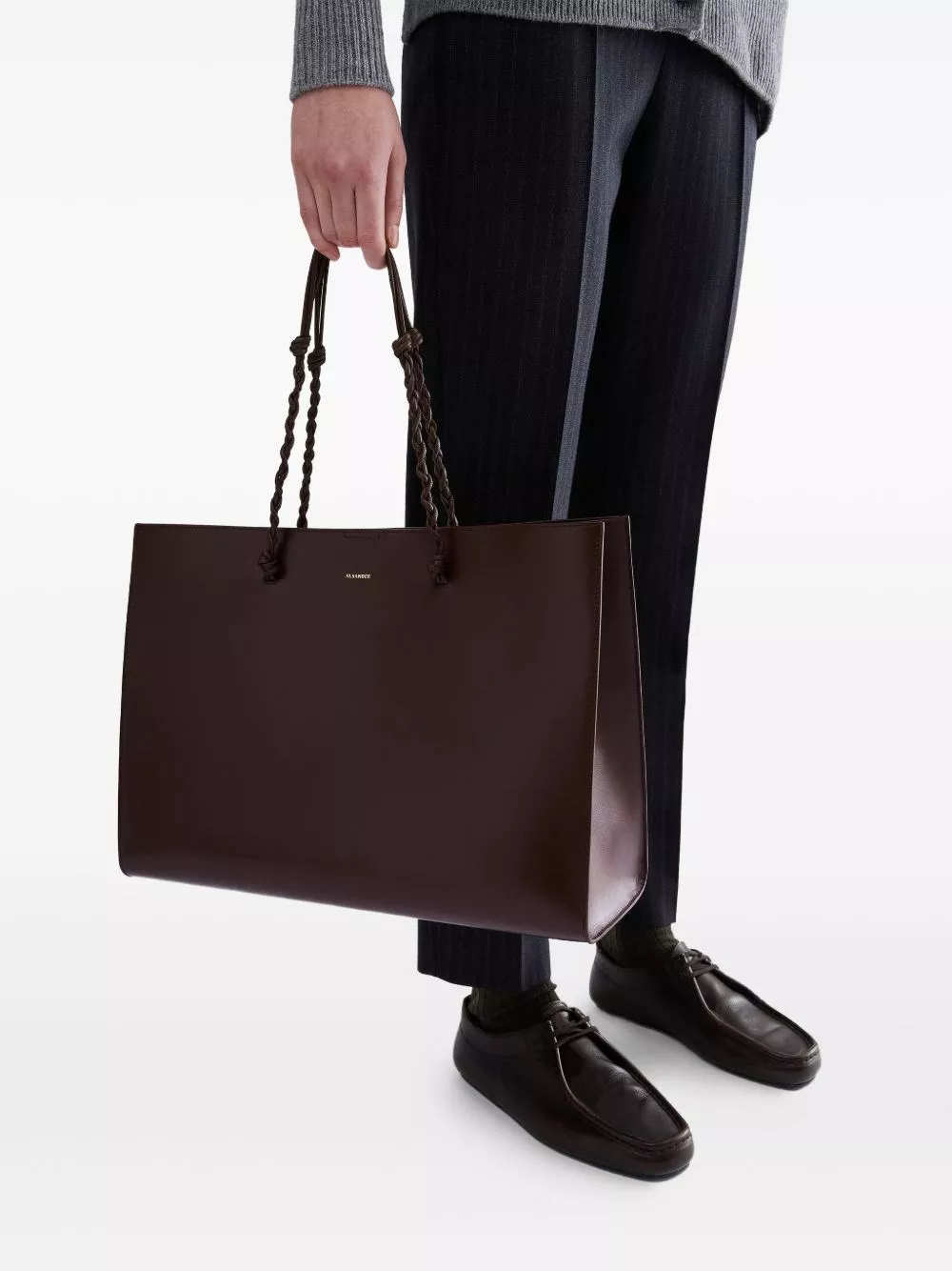 Jil Sander Borsa Tote in pelle Tangle, view 2