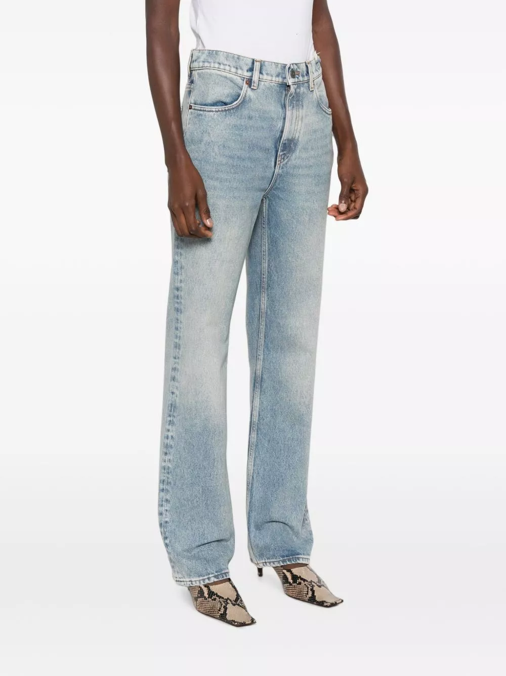 Golden Goose Jeans in denim di cotone, view 2