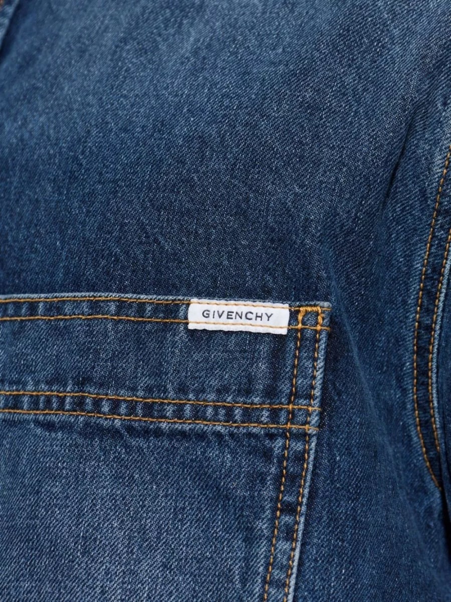 Givenchy Camicia in denim di cotone, view 3