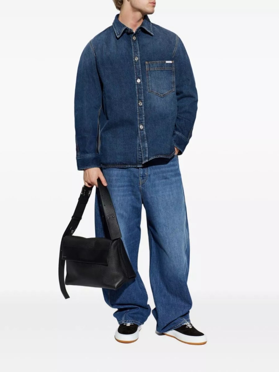 Givenchy Camicia in denim di cotone, view 4