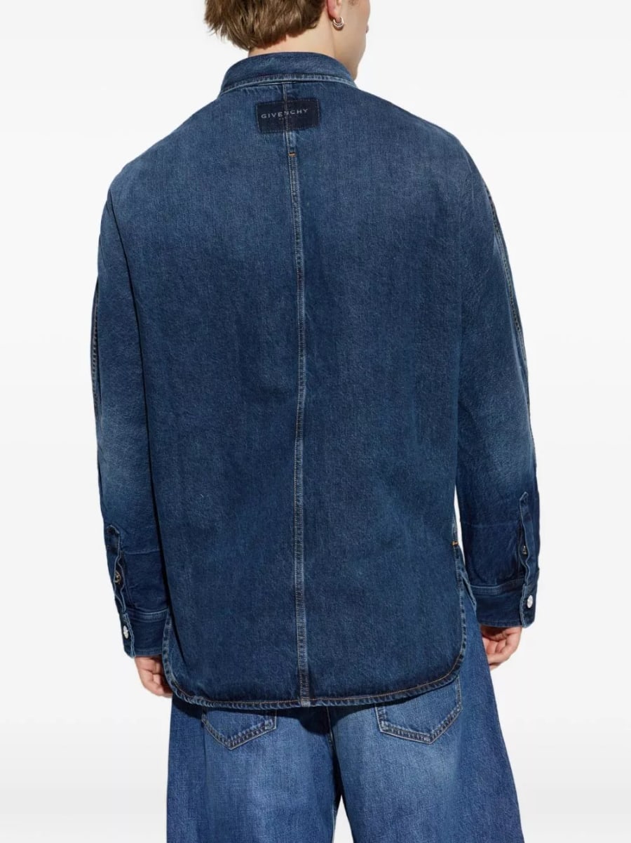 Givenchy Camicia in denim di cotone, view 5