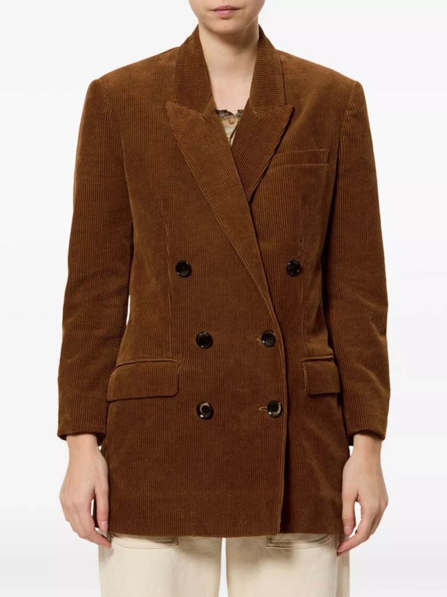 Marant etoile Giacca in cotone e lino Rasma, view 2