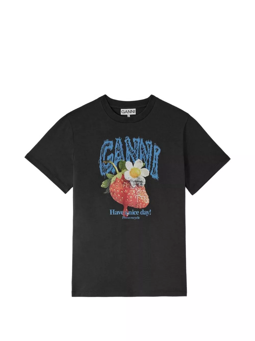 Ganni T-shirt in cotone stampato