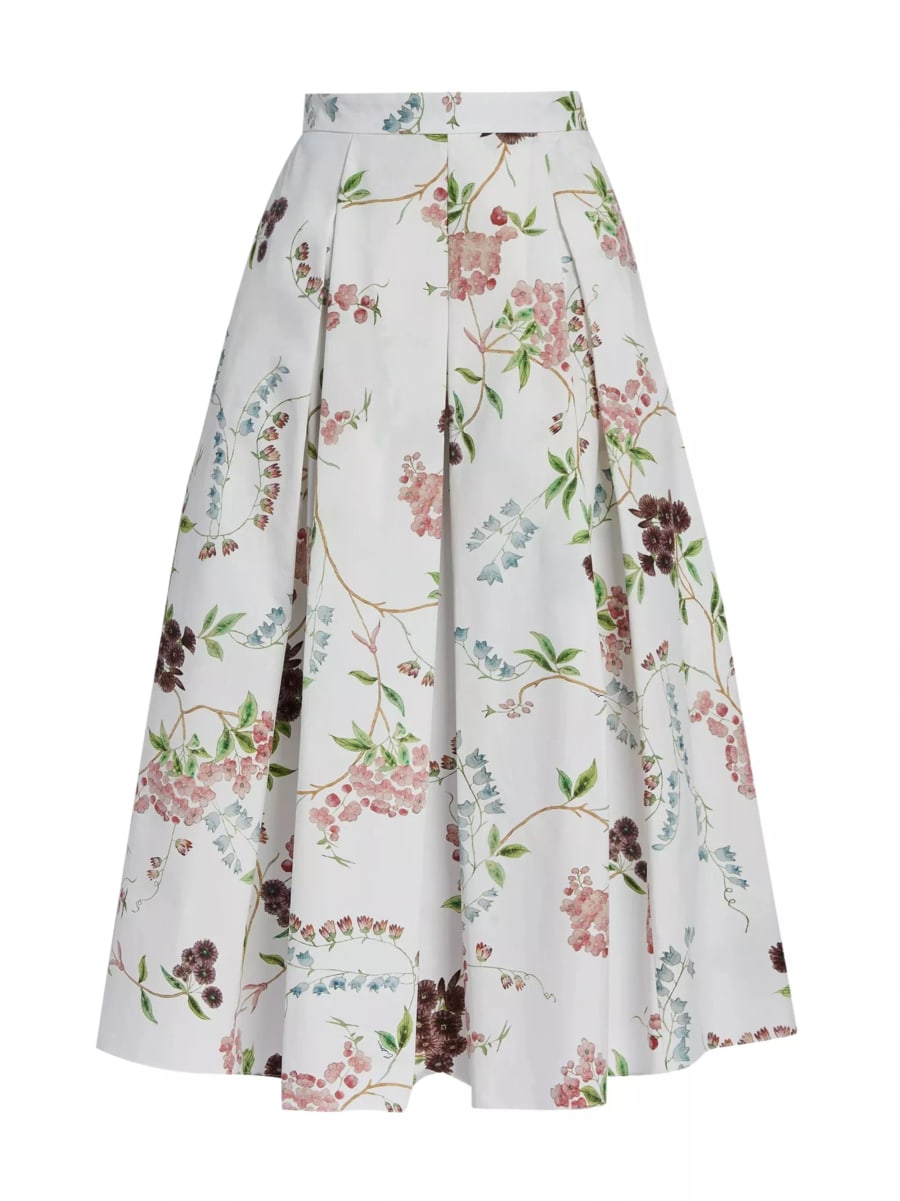Erdem Gonna Midi a Stampa Floreale