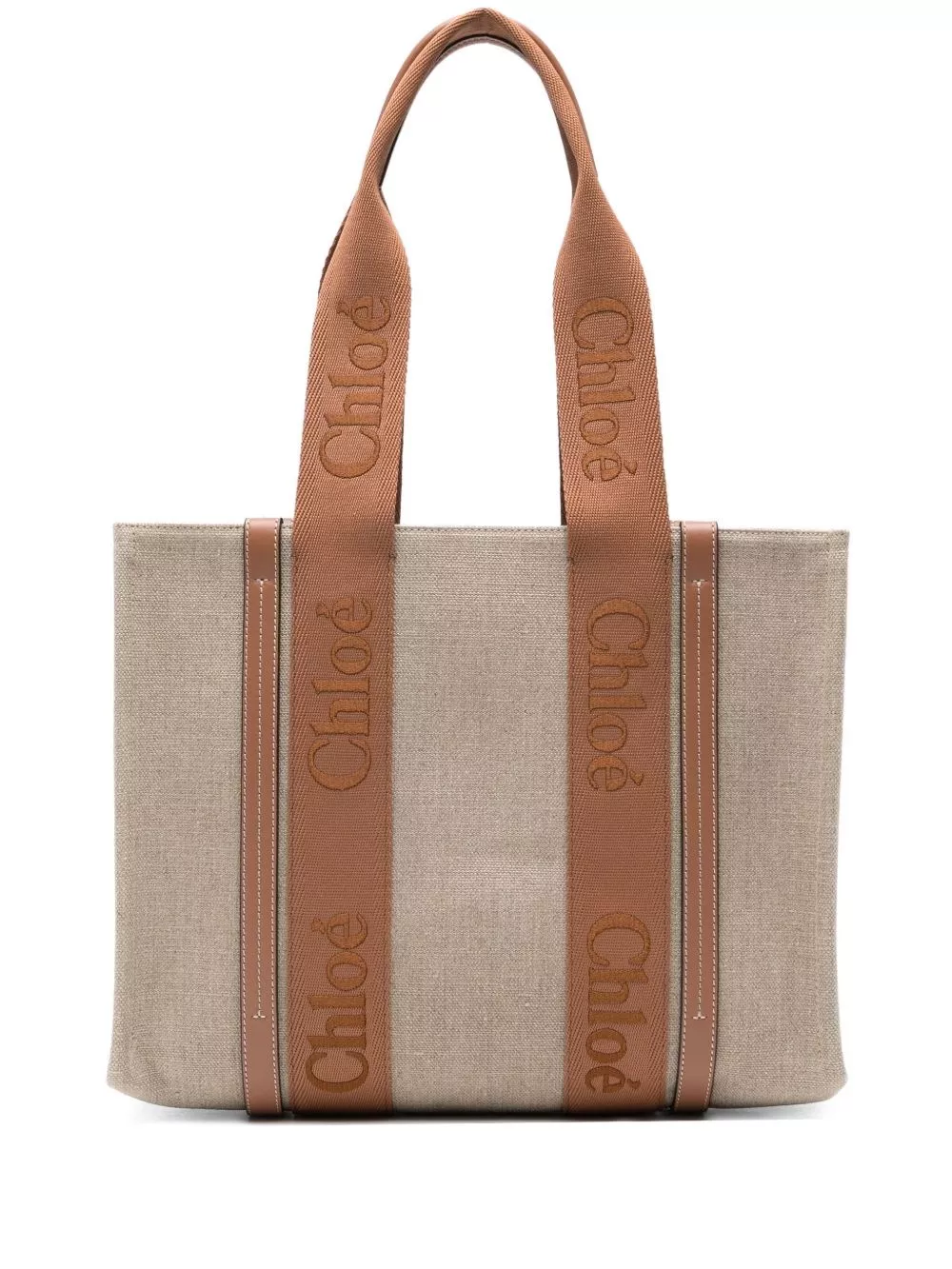 Chloé Borsa shopping in lino Woody