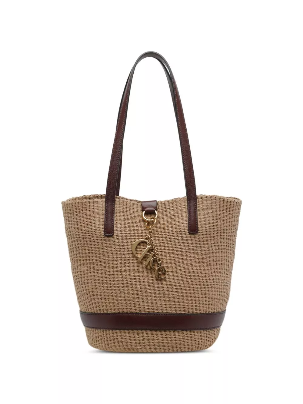 Chloé Borsa shopping in rafia Chloé Charms