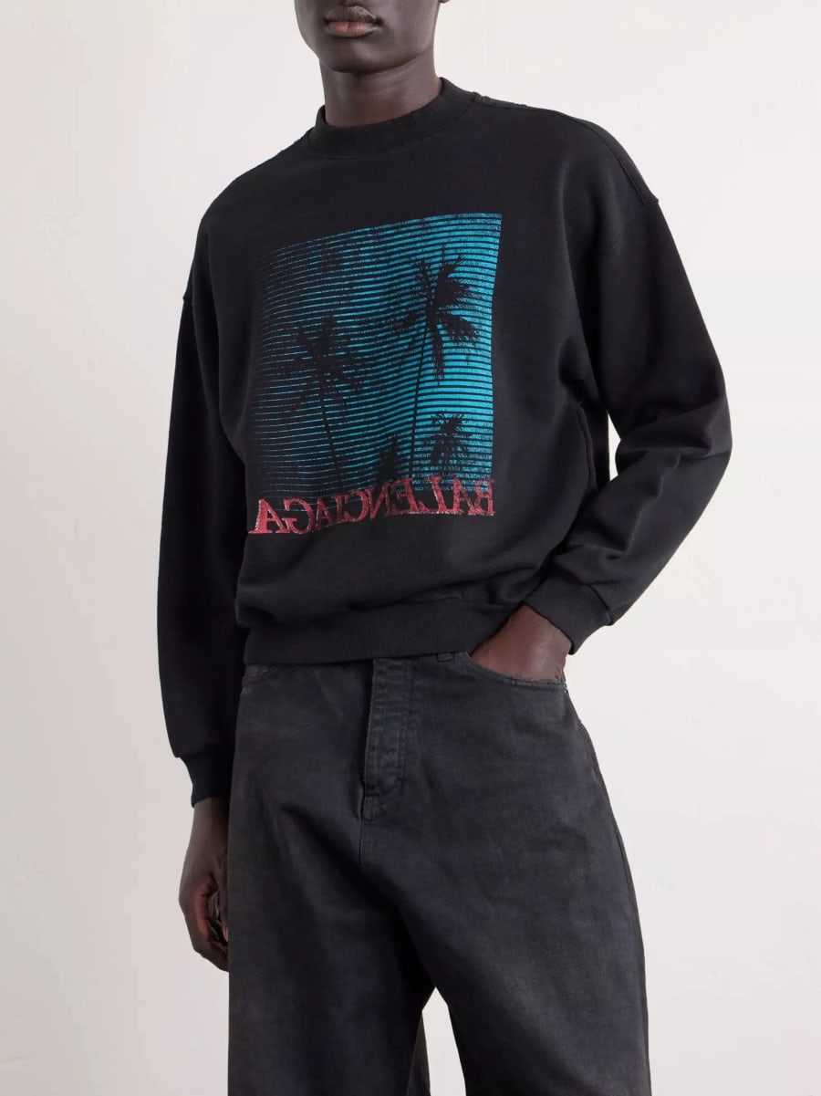 Balenciaga Felpa Stampata, view 4