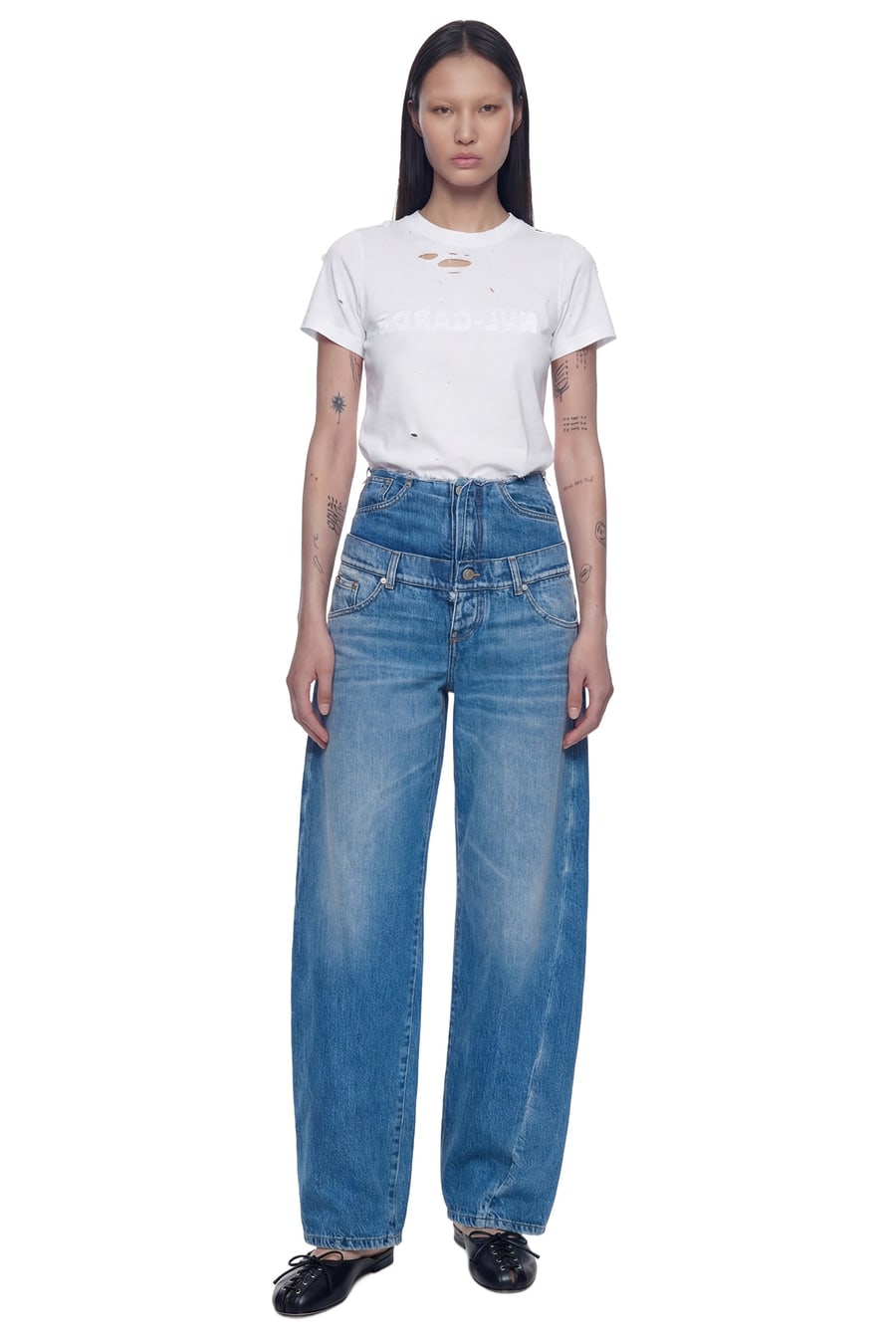 NVL GARDE Double Layer Jeans, view 4