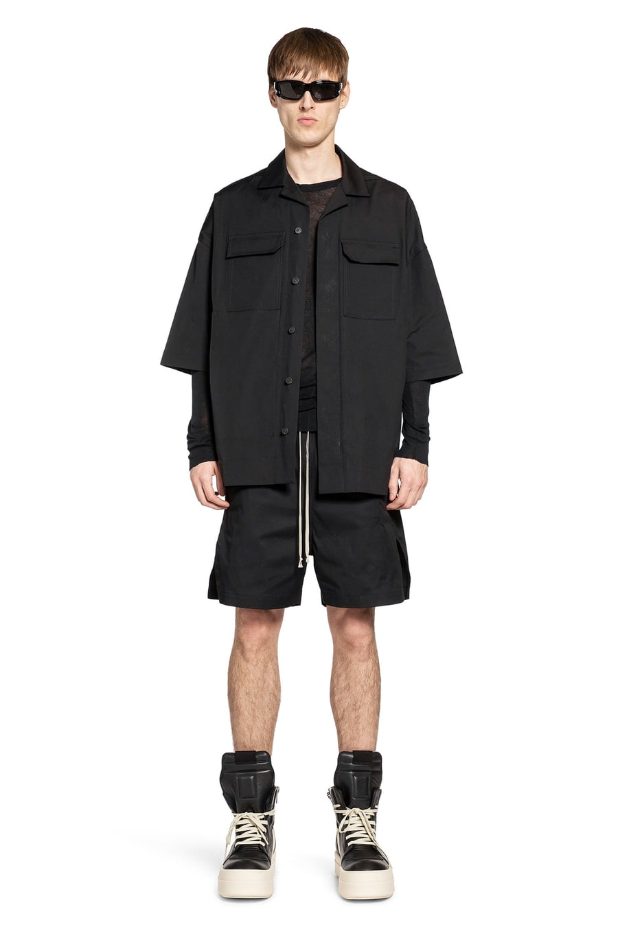 Rick Owens Oversized Buttoned Shirt, view 5