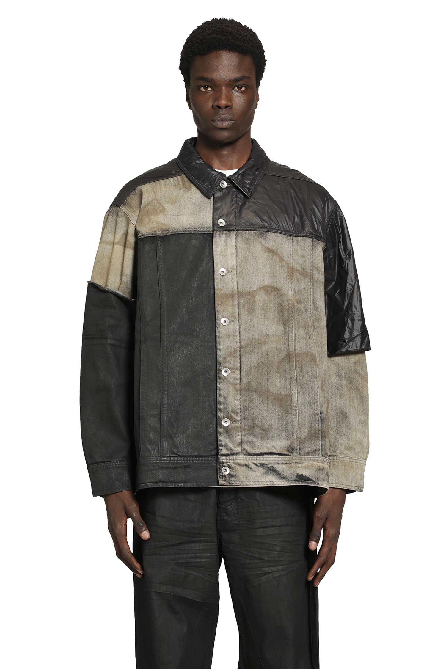 Rick Owens DRKSHDW Jumbo Worker Patchwork Jacket, view 2