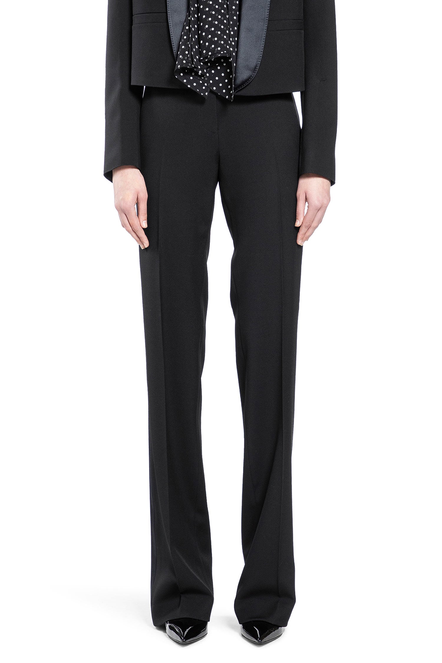 Tom Ford Grain De Poudre Wool Tuxedo Trousers