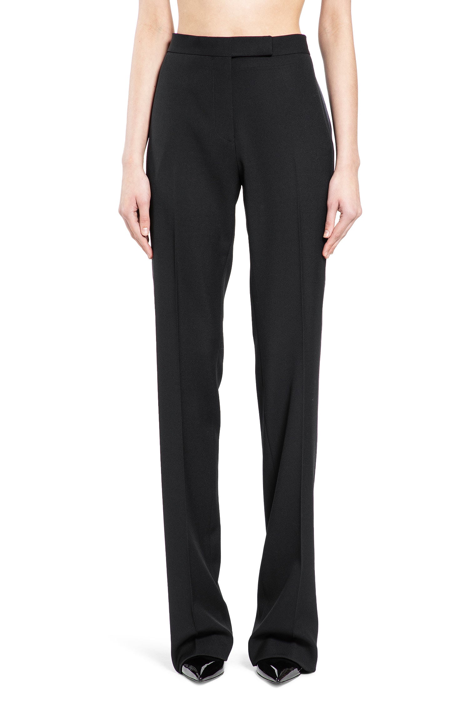Tom Ford Grain De Poudre Wool Tuxedo Trousers, view 2