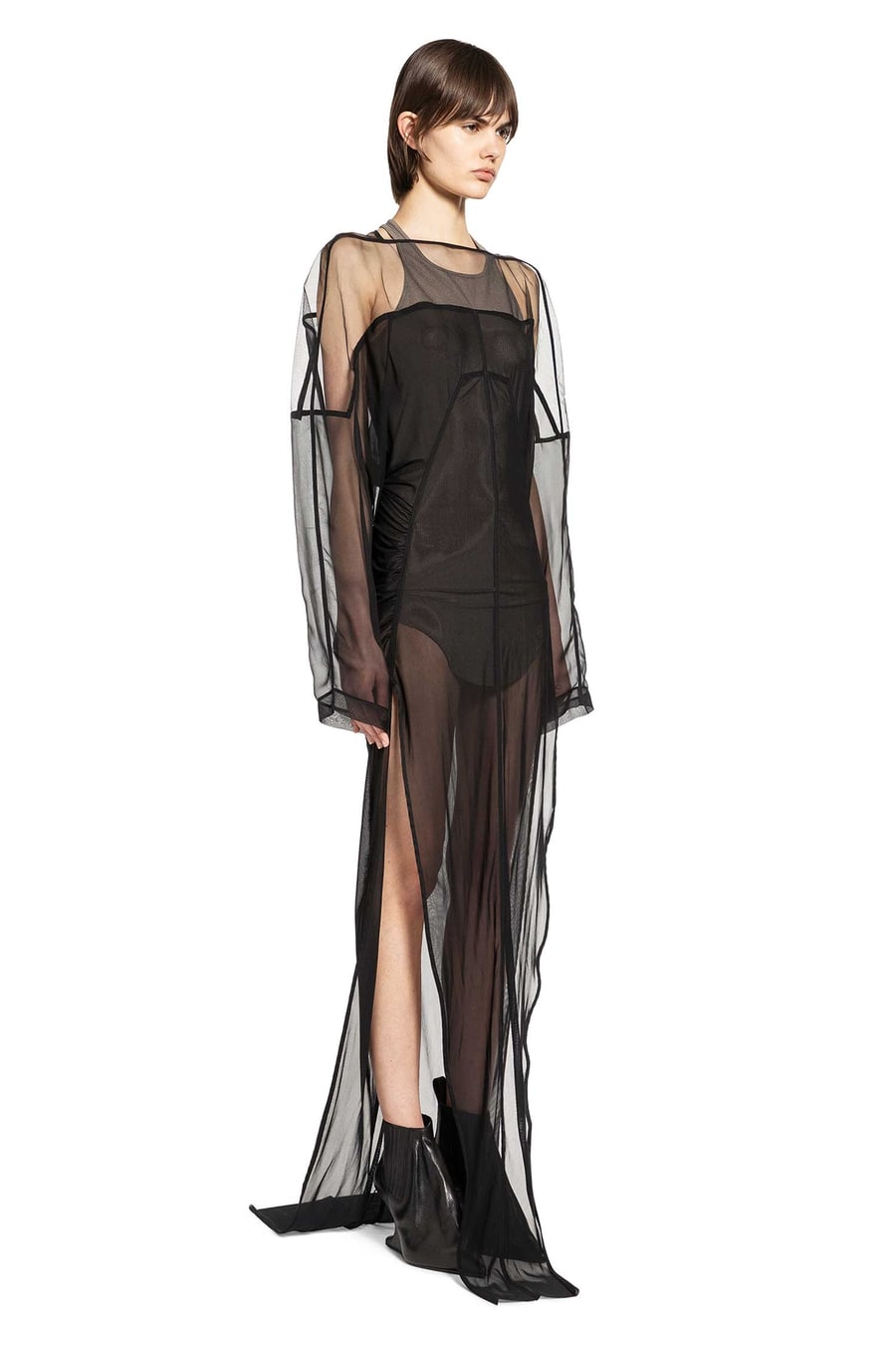 Rick Owens Temple Collage Gown, view 3