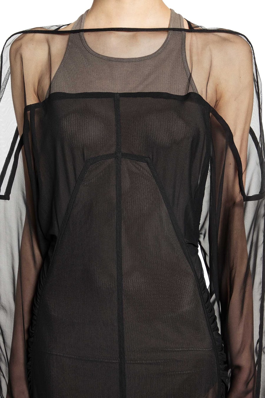 Rick Owens Temple Collage Gown, view 5