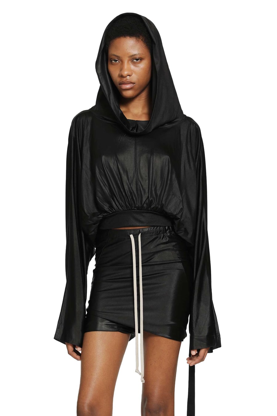 Rick Owens DRKSHDW Cropped Hooded Top