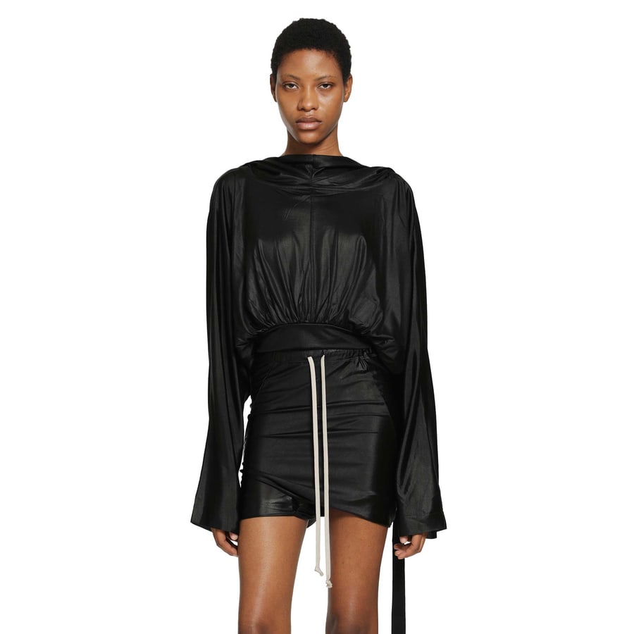 Rick Owens DRKSHDW Cropped Hooded Top, view 7