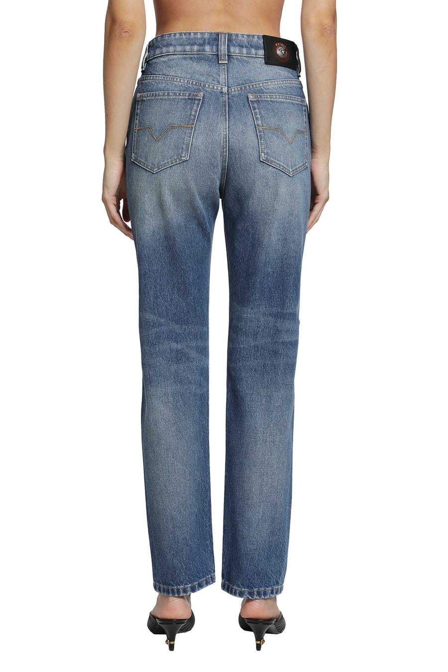 Versace Straight 5 Pocket Jeans, view 4