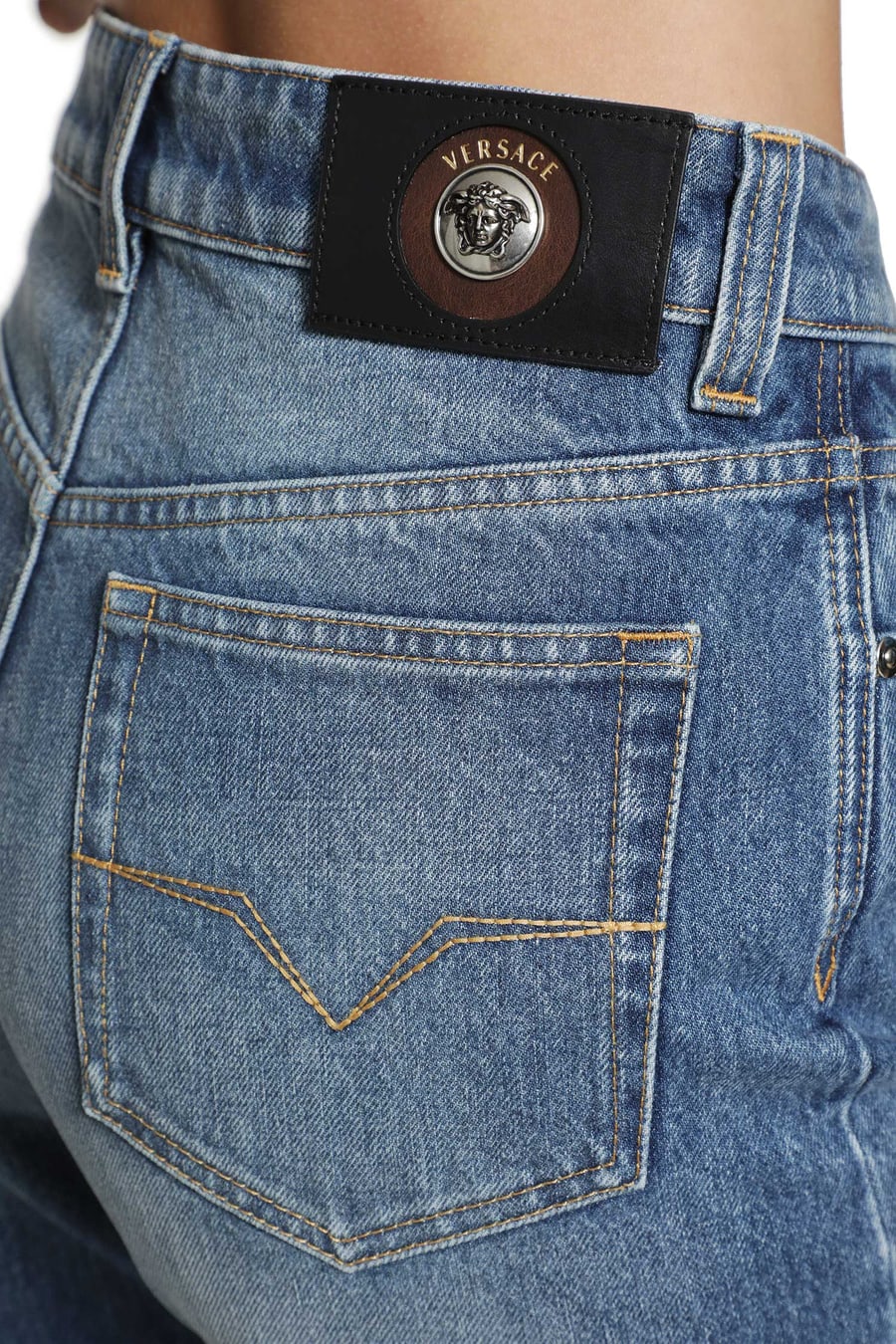 Versace Straight 5 Pocket Jeans, view 5