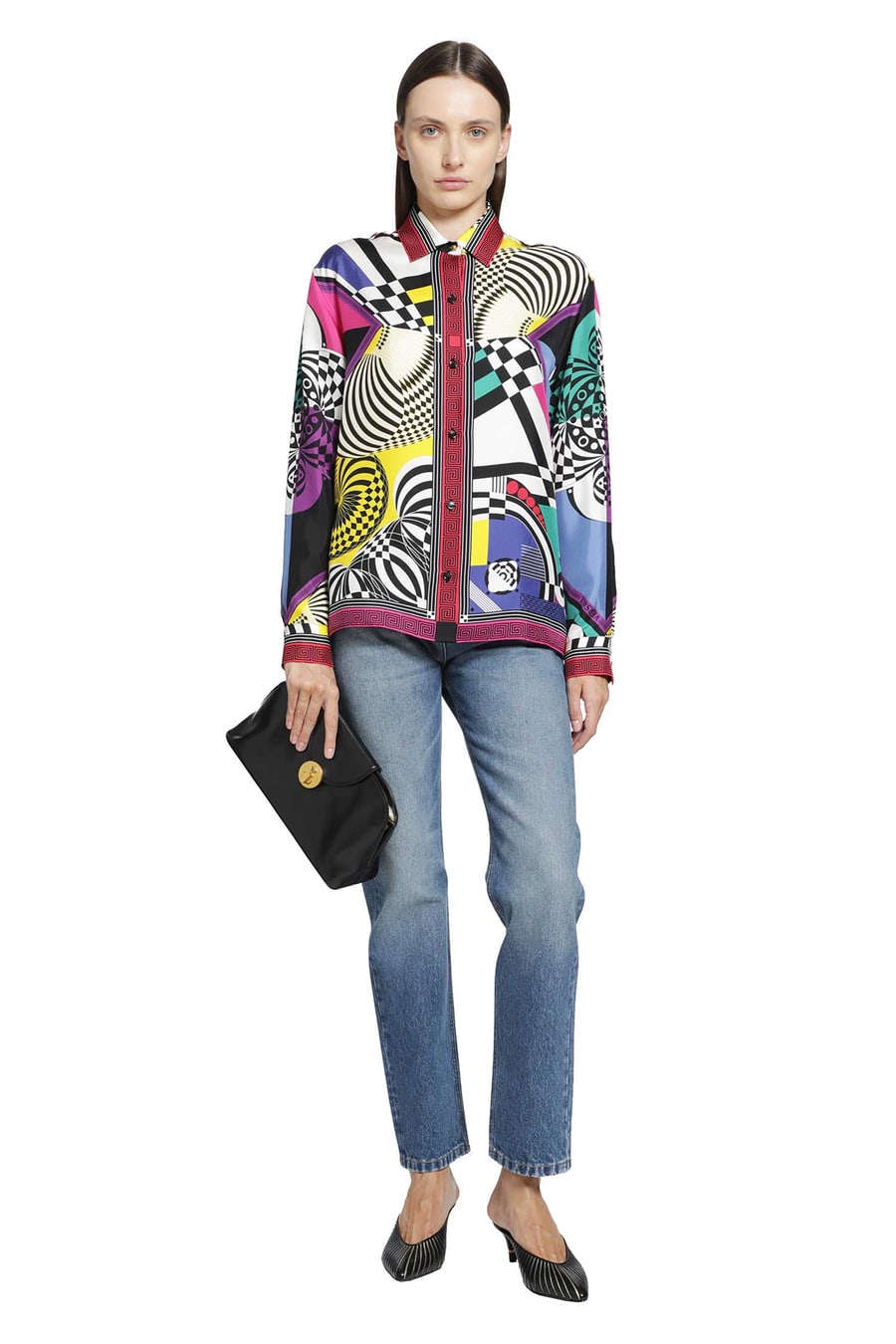 Versace Straight 5 Pocket Jeans, view 6