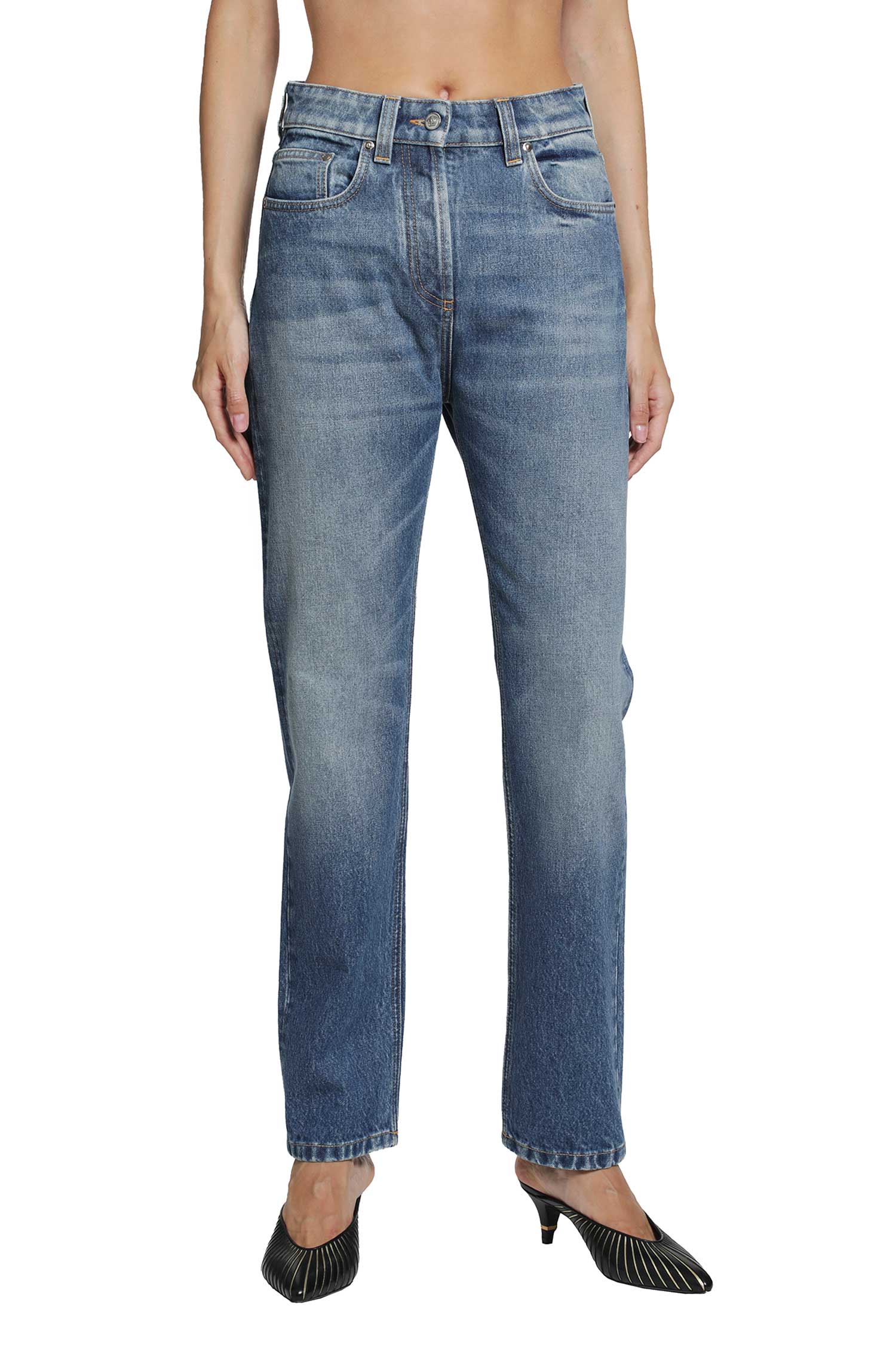 Versace Straight 5 Pocket Jeans, view 2
