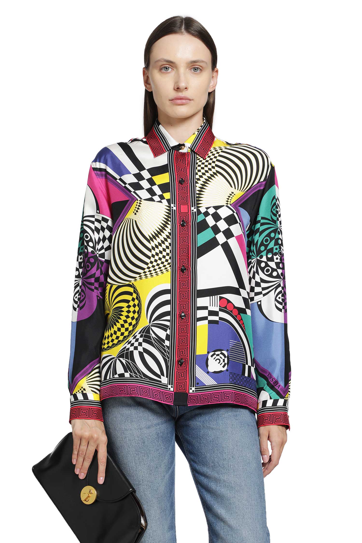 Versace ''Teatro'' Silk Twill Shirt