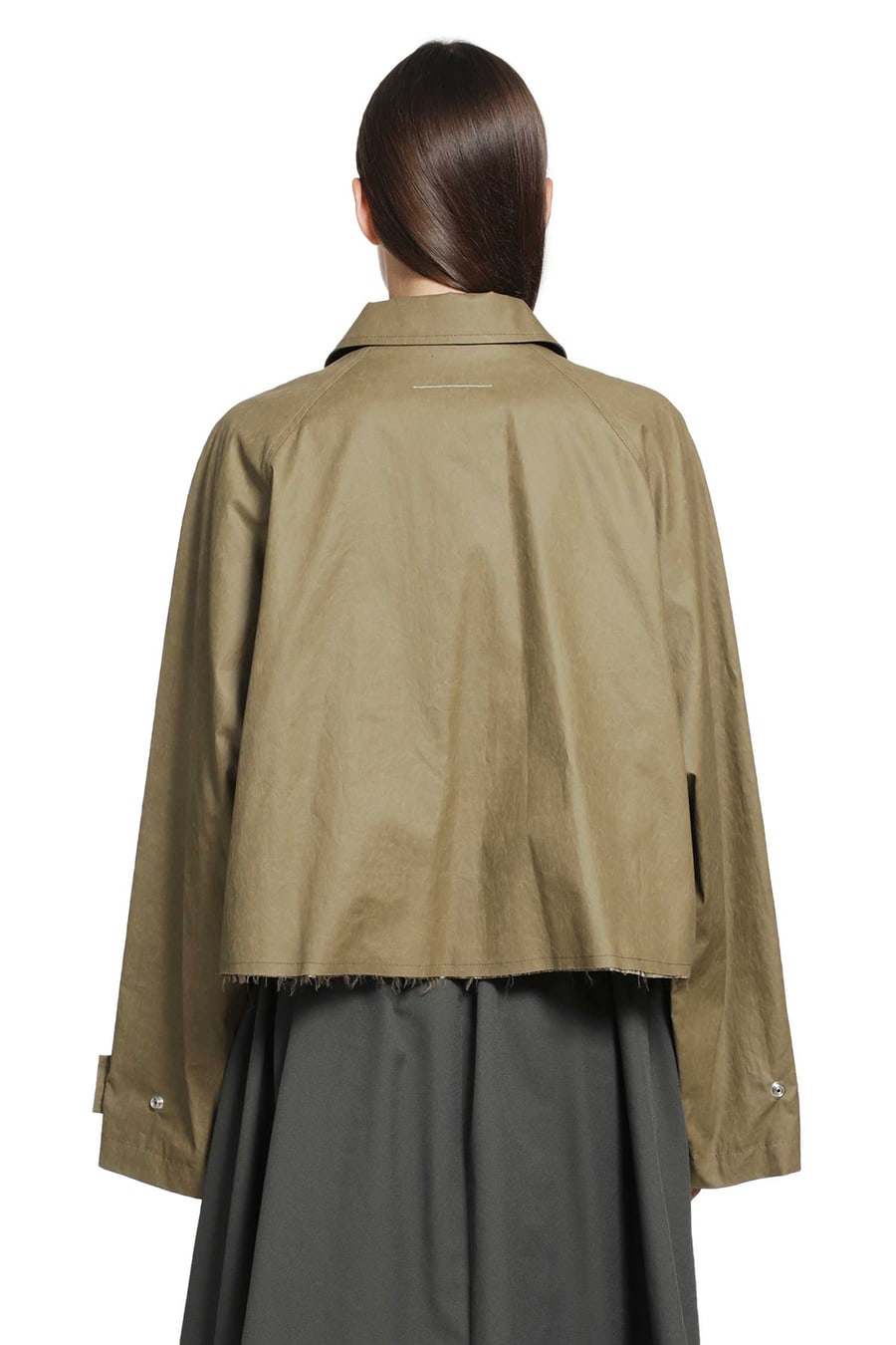 MM6 Maison Margiela Cropped Wax Jacket, view 4